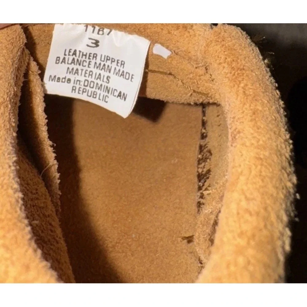 Minnetonka Leather Moccasin Shoes‎ Infant Sz 3 Tan Brown